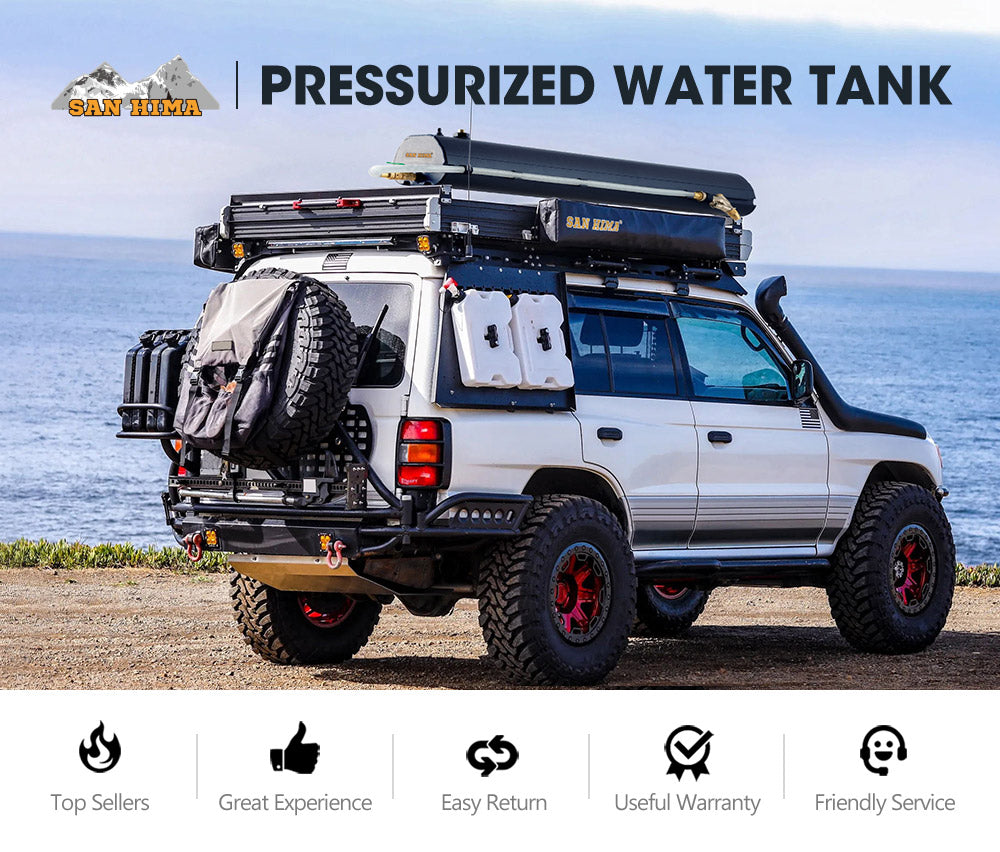 San Hima 8 Gallons Pressurized Water Tank Camper Trailers Caravans 4X4
