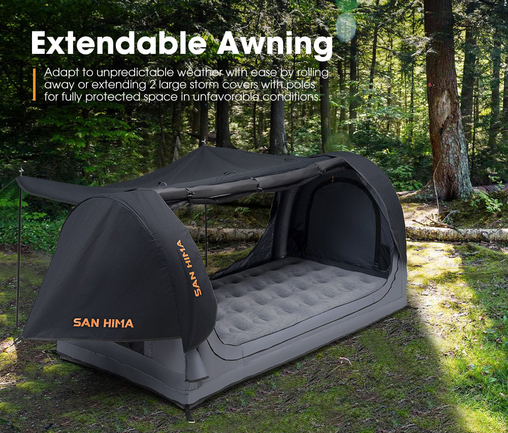 San Hima Single Air Swag Camping Swags Dome Tent Free Standing 6.69 in