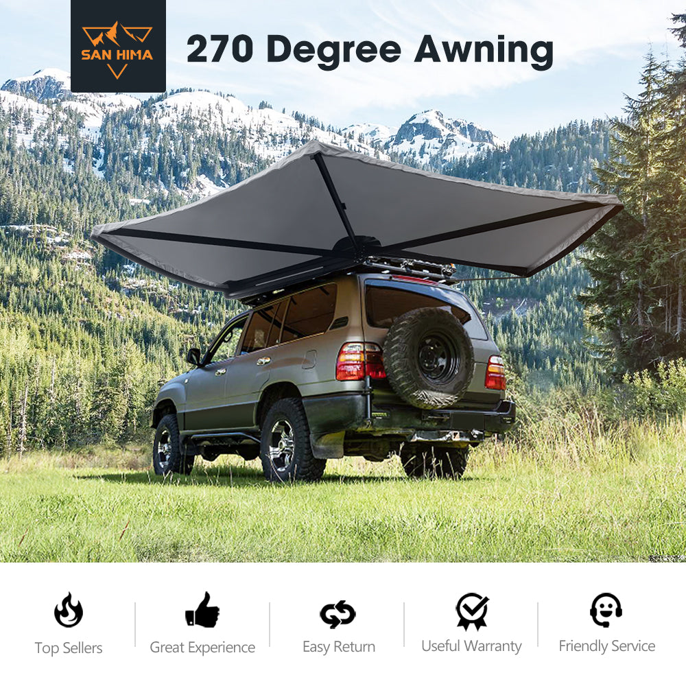 San Hima 270° Free-Standing Awning 600D Double Ripstop Poly-Cotton