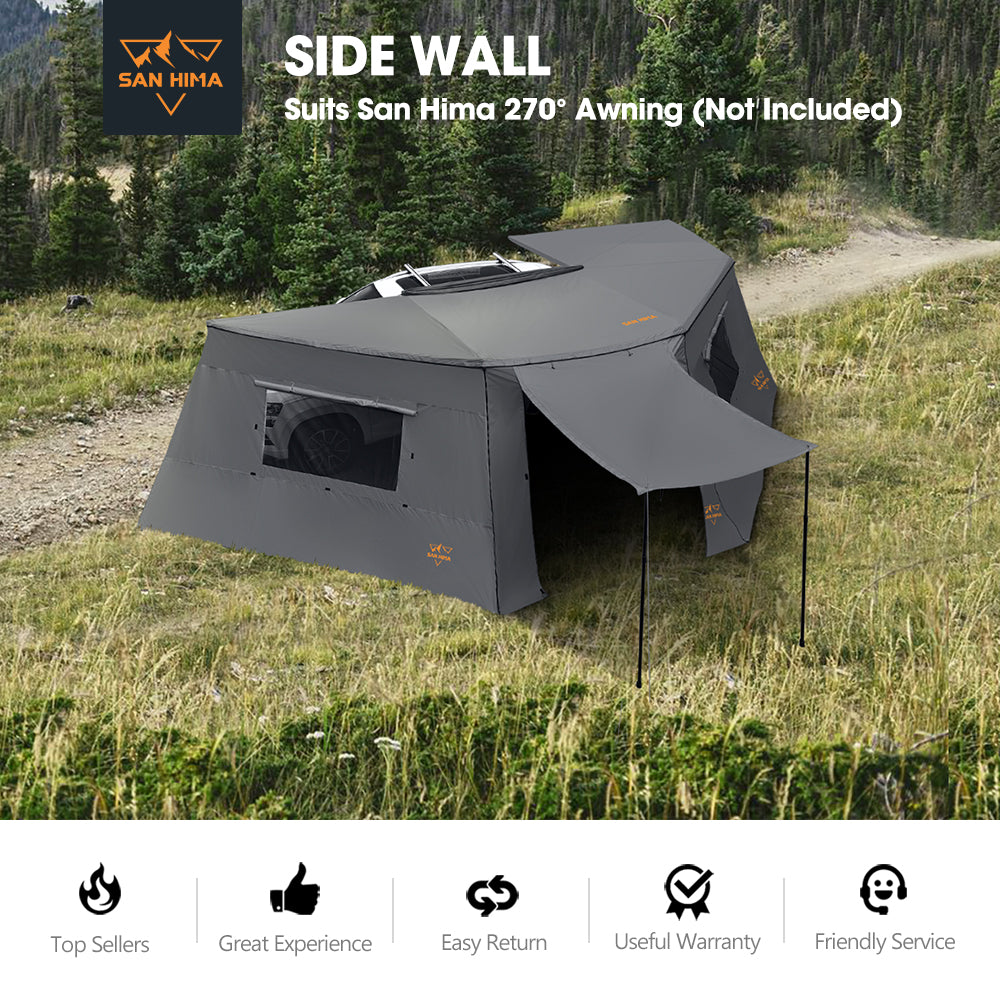 San Hima Side Wall Car Roll Out Privacy Screens Suits 270° Awning