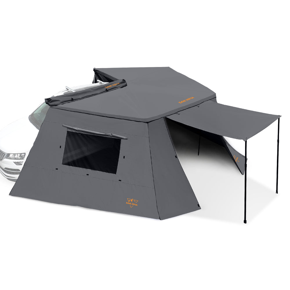 San Hima 270° Awning With Side Wall Free-Standing Car Extension Sunshade